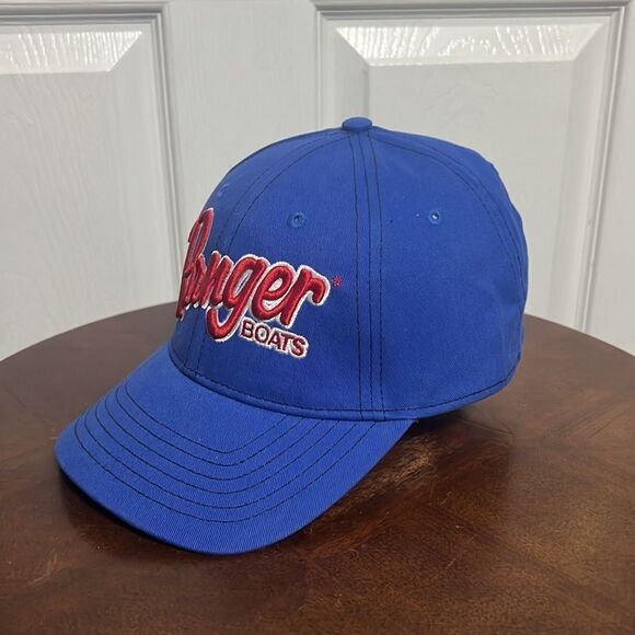 🔥🔥 “NEW” RANGER BOATS Embroidered Snapback Hat Bass Fishing Trucker Style Blue - Picture 2 of 8